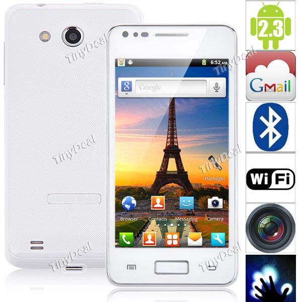 4.0 "Android v2.3.6 AT & T T-Mobile Vodafone