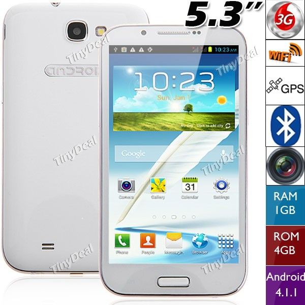 5,3 "Touch capacitivo MTK6577 2-core Android 4.1.1